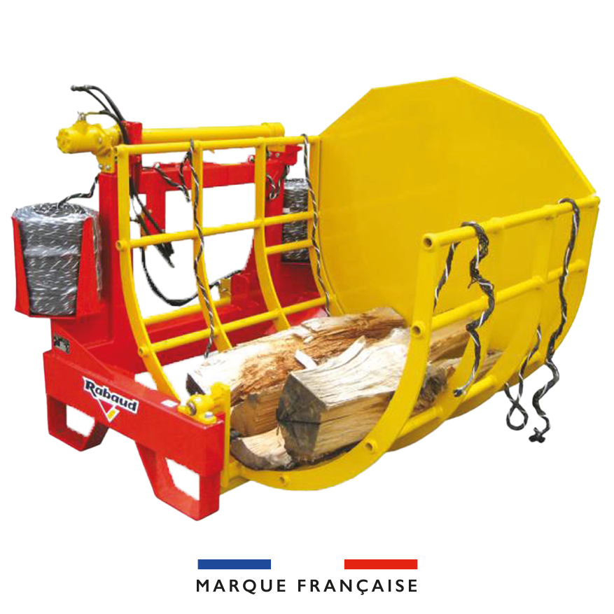 Fagoteuse à bois jaune et rouge de la marque Rabaud