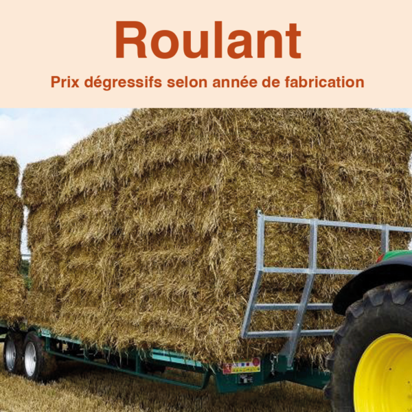 Matériels agricoles roulant