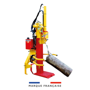 Fendeuse à bois 19 chevaux avec treuil à chaines de la marque Rabaud