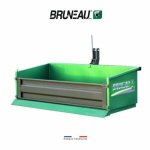Benne 3 points peinte basculante sur châssis 2m00 - Bruneau