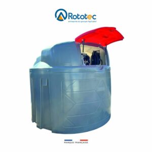 Cuve de stockage fuel 5000L + pompe 72L/m - Rototec